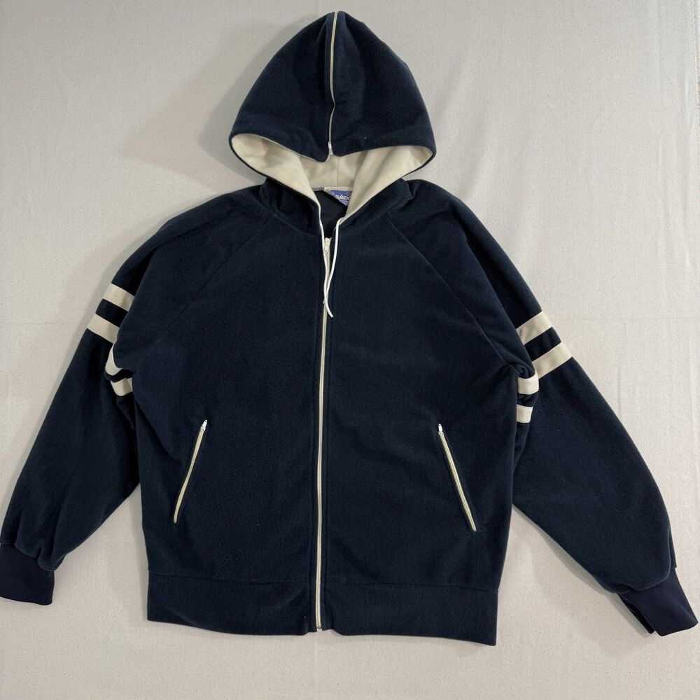 Vintage Bravado Full Zip Jacket 90’s Navy Blue Size XL